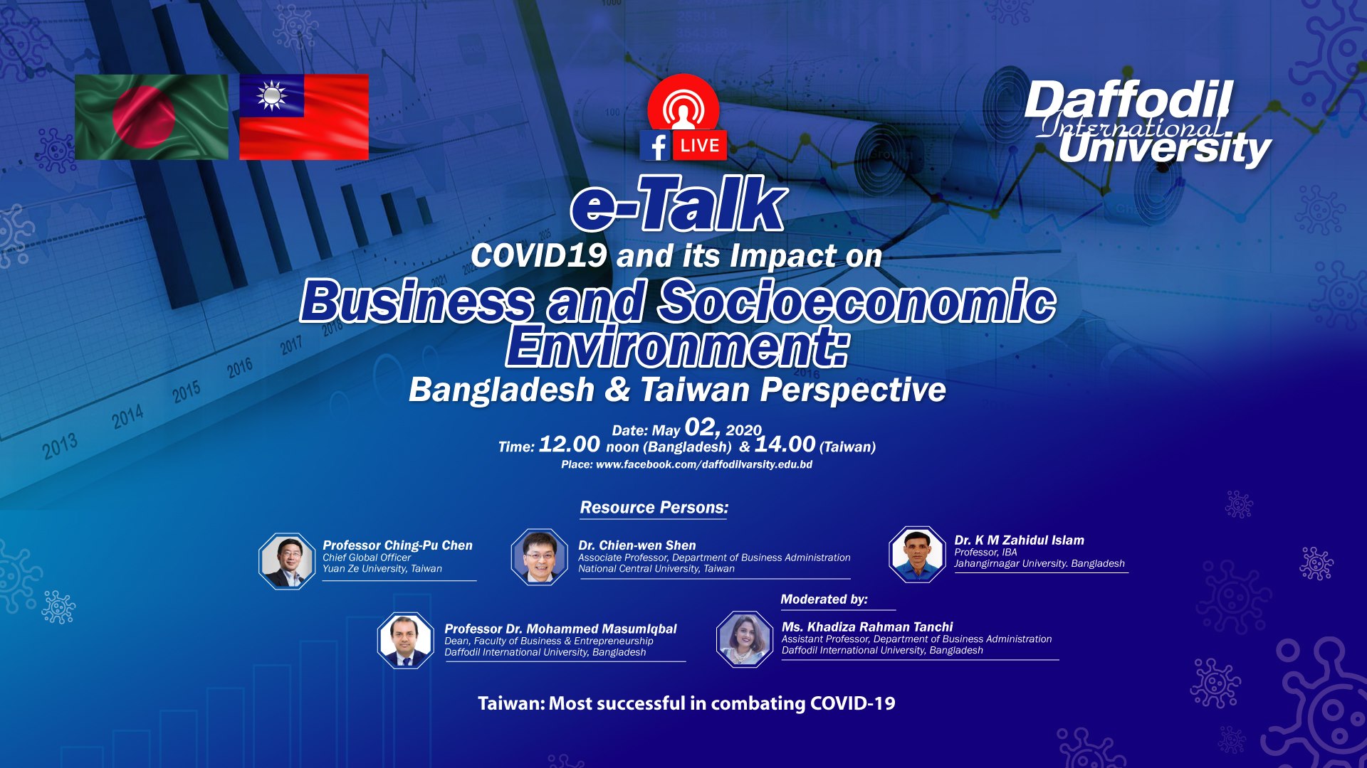 台灣X孟加拉-線上論壇: COVID-19 對兩國商業衝擊經驗之分享